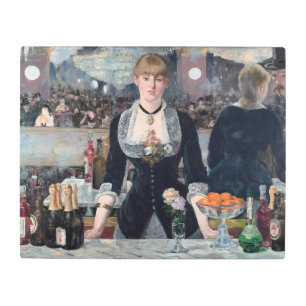 Edouard Manet - A Bar at the Folies-Bergere Metal Print