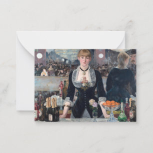 Edouard Manet - A Bar at the Folies-Bergere Note Card