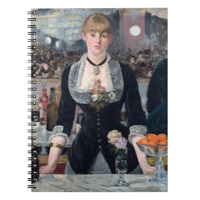 Edouard Manet - A Bar at the Folies-Bergere Notebook (Front)