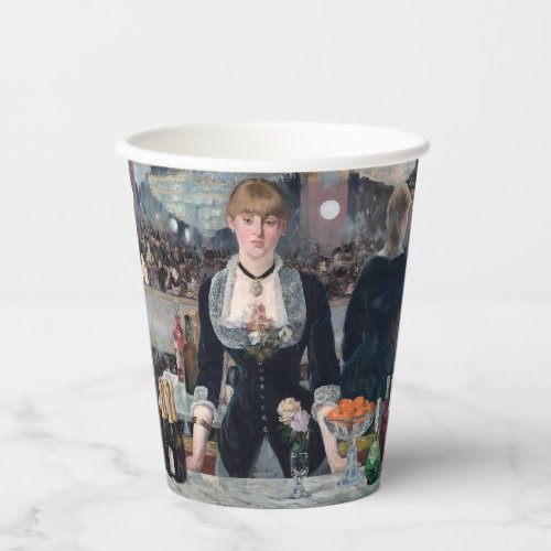 Edouard Manet _ A Bar at the Folies_Bergere Paper Cups