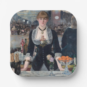 Edouard Manet - A Bar at the Folies-Bergere Paper Plates