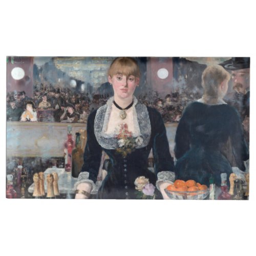 Edouard Manet _ A Bar at the Folies_Bergere Place Card Holder