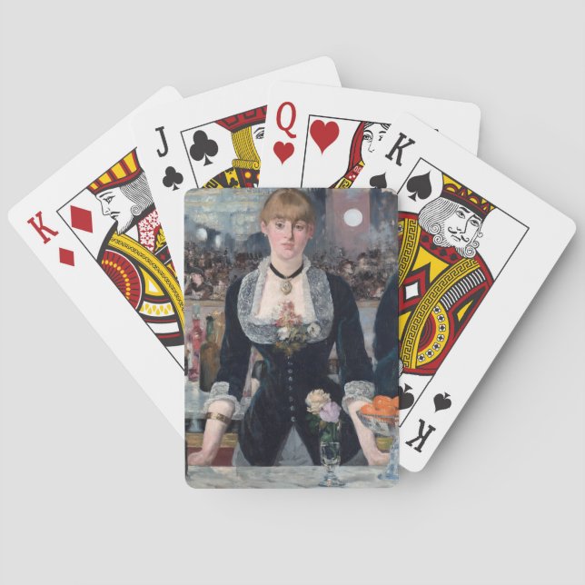 Edouard Manet - A Bar at the Folies-Bergere Poker Cards (Back)