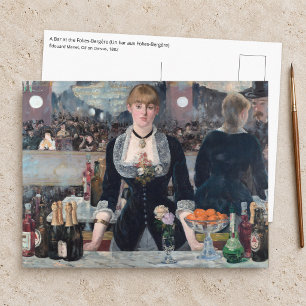 Edouard Manet - A Bar at the Folies-Bergere Postcard