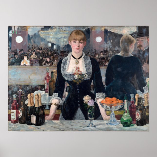 Edouard Manet - A Bar at the Folies-Bergere Poster (Front)