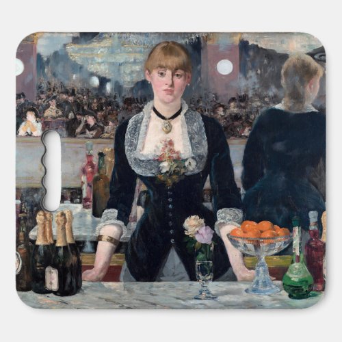 Edouard Manet _ A Bar at the Folies_Bergere Seat Cushion