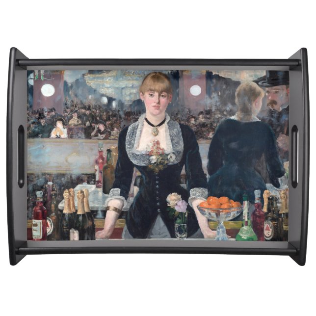 Edouard Manet - A Bar at the Folies-Bergere Serving Tray (Front)