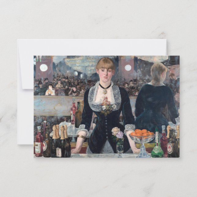 Edouard Manet - A Bar at the Folies-Bergere Thank You Card (Front)