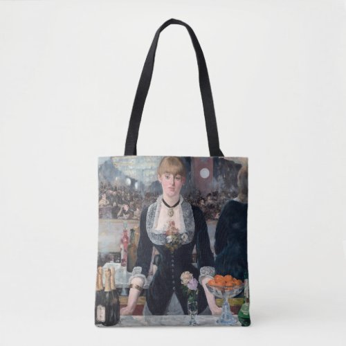 Edouard Manet _ A Bar at the Folies_Bergere Tote Bag