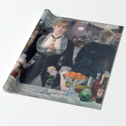 Edouard Manet _ A Bar at the Folies_Bergere Wrapping Paper