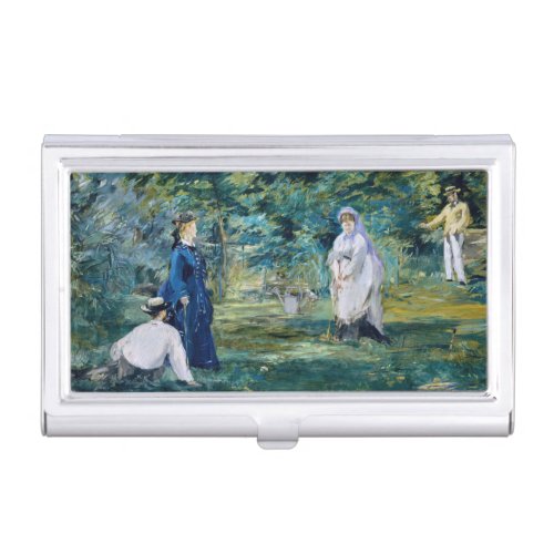 Edouard Manet _ A Game of Croquet Business Card Case