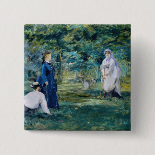 Edouard Manet - A Game of Croquet Button