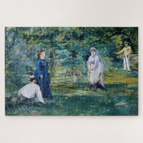 Edouard Manet _ A Game of Croquet Jigsaw Puzzle