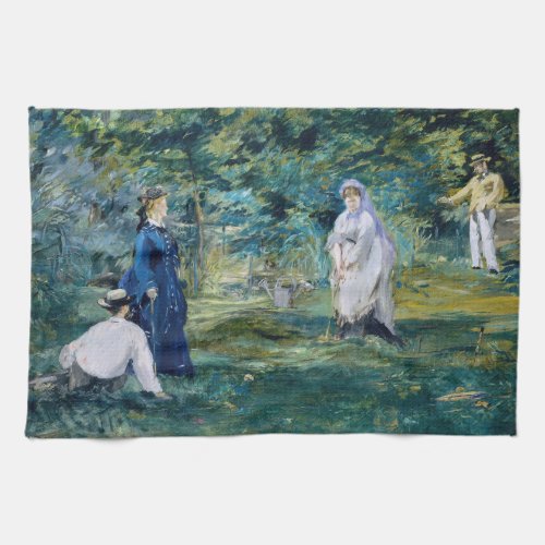 Edouard Manet _ A Game of Croquet Kitchen Towel