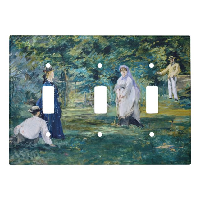Edouard Manet - A Game of Croquet Light Switch Cover (Front)