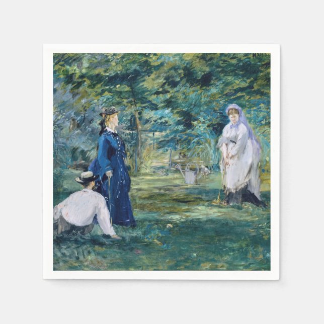 Edouard Manet - A Game of Croquet Napkins (Front)