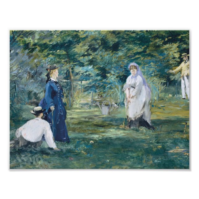 Edouard Manet - A Game of Croquet Photo Print (Front)