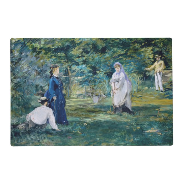 Edouard Manet - A Game of Croquet Placemat (Front)