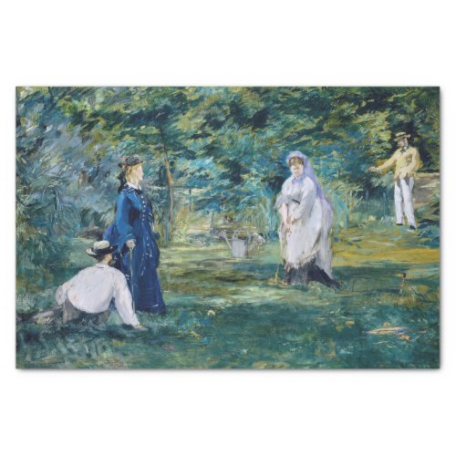Edouard Manet _ A Game of Croquet Tissue Paper