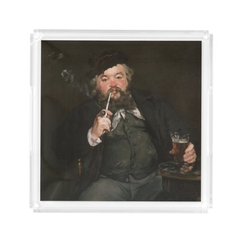 Edouard Manet _ A Good Glass of Beer  Le bon bock Acrylic Tray