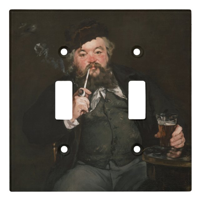 Edouard Manet - A Good Glass of Beer / Le bon bock Light Switch Cover (Front)