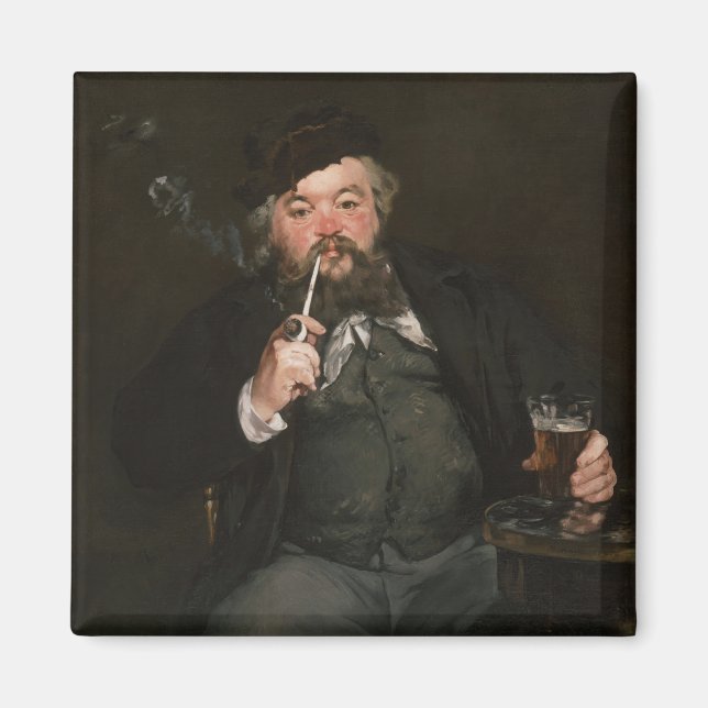 Edouard Manet - A Good Glass of Beer / Le bon bock Magnet (Front)