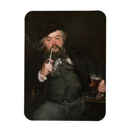 Edouard Manet _ A Good Glass of Beer  Le bon bock Magnet