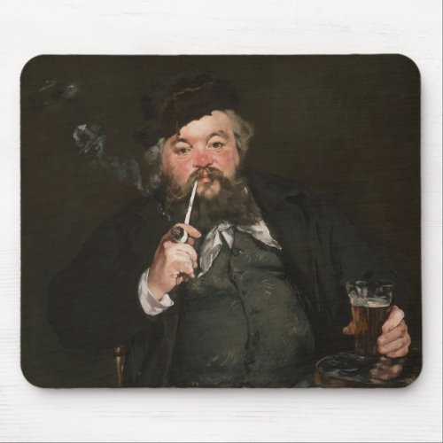 Edouard Manet _ A Good Glass of Beer  Le bon bock Mouse Pad