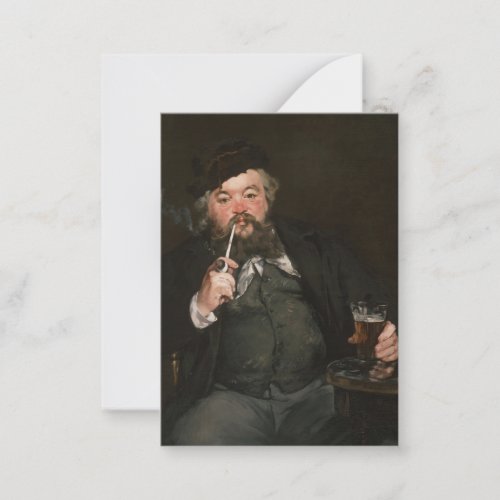 Edouard Manet _ A Good Glass of Beer  Le bon bock Note Card