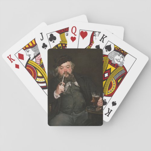 Edouard Manet _ A Good Glass of Beer  Le bon bock Poker Cards