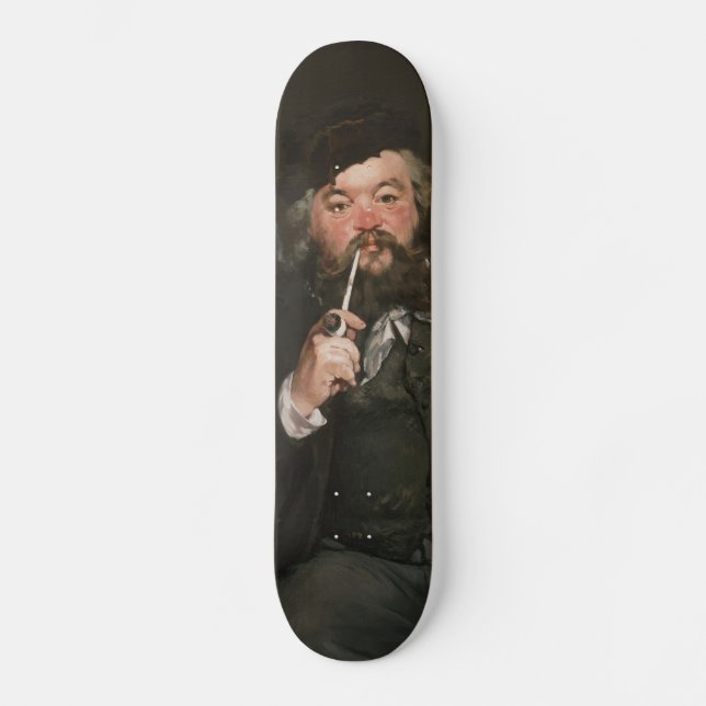 Edouard Manet - A Good Glass of Beer / Le bon bock Skateboard (Front)