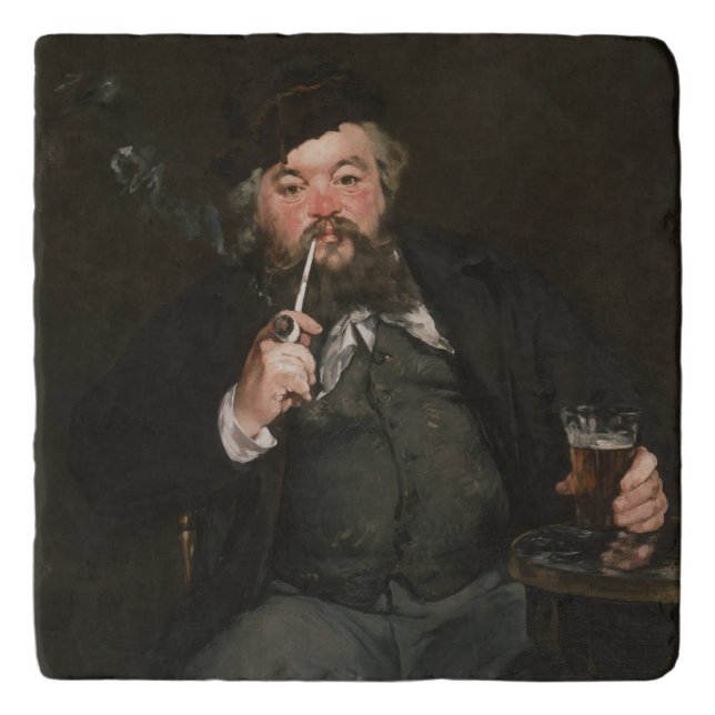 Edouard Manet - A Good Glass of Beer / Le bon bock Trivet (Front)