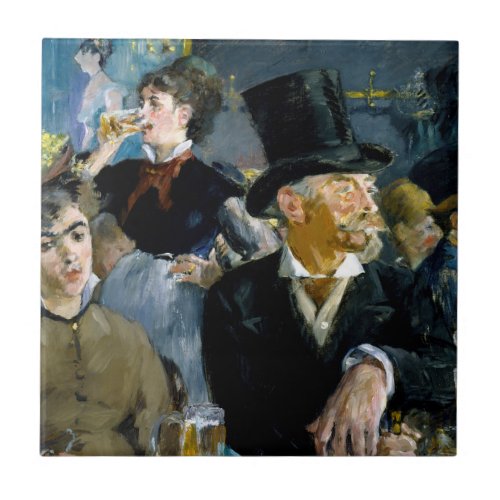 Edouard Manet _ At the Cafe Ceramic Tile