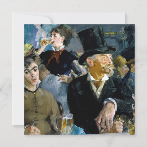 Edouard Manet _ At the Cafe Invitation