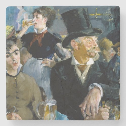 Edouard Manet _ At the Cafe Stone Coaster