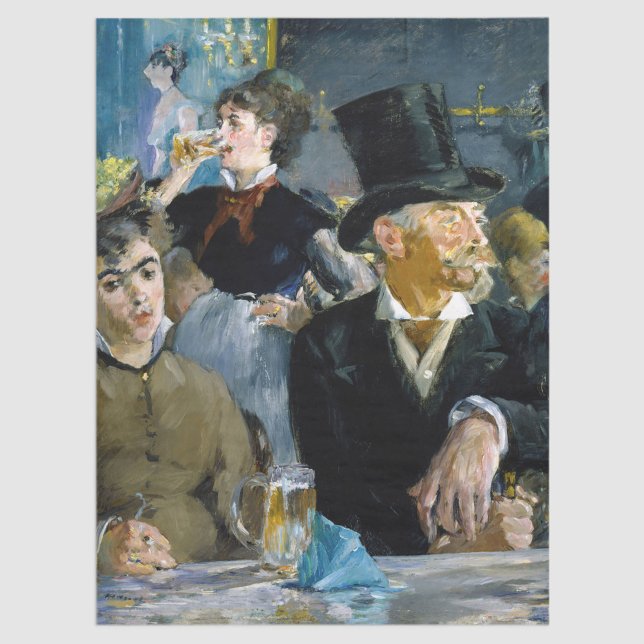 Edouard Manet - At the Cafe Tissue Paper (Creator Uploaded)