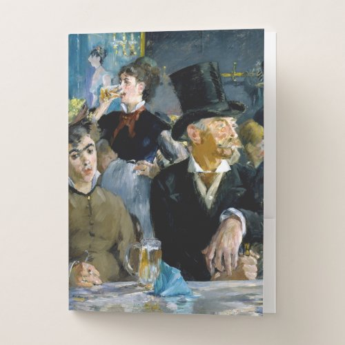 Edouard Manet _ At the Cafe Tissue Pocket Folder