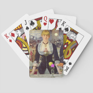 Edouard Manet "Bar at the Folies Bergere P Poker Cards