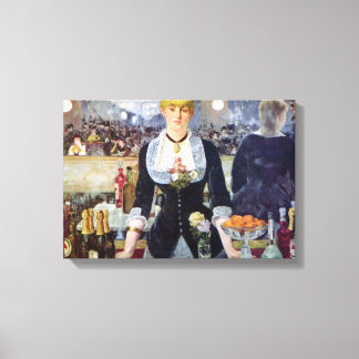 Edouard Manet - Bar in the Folies-Bergere Canvas Print