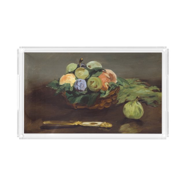 Edouard Manet - Basket of Fruits Acrylic Tray (Front)