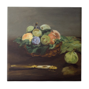 Edouard Manet - Basket of Fruits Ceramic Tile