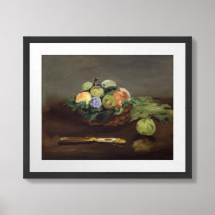 Edouard Manet - Basket of Fruits Framed Art