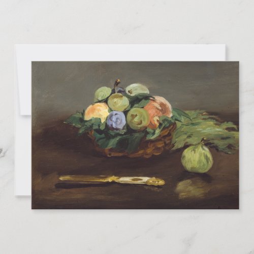 Edouard Manet _ Basket of Fruits Invitation