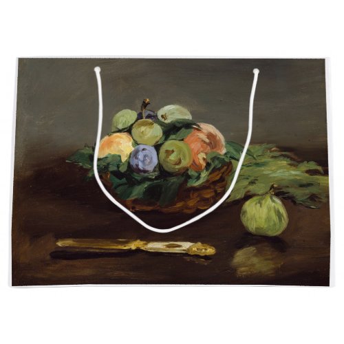 Edouard Manet _ Basket of Fruits Large Gift Bag