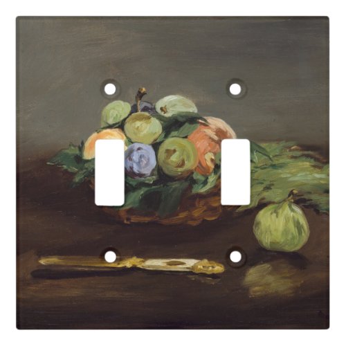 Edouard Manet _ Basket of Fruits Light Switch Cover
