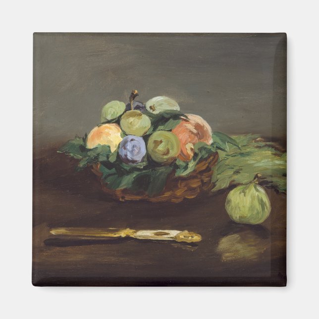Edouard Manet - Basket of Fruits Magnet (Front)