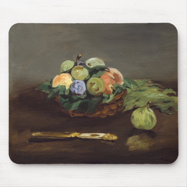Edouard Manet - Basket of Fruits Mouse Pad (Front)