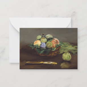 Edouard Manet - Basket of Fruits Note Card