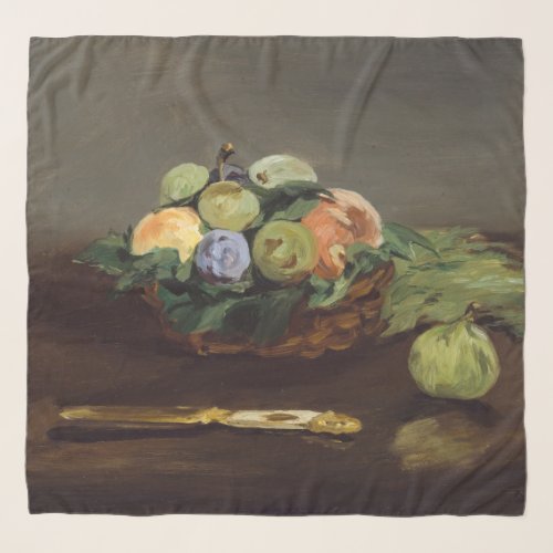 Edouard Manet _ Basket of Fruits Scarf