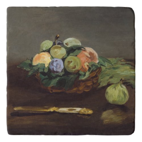 Edouard Manet _ Basket of Fruits Trivet